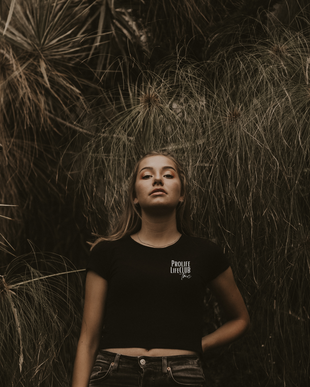 Women's Cropped Boxy Tee, Left Chest Logo